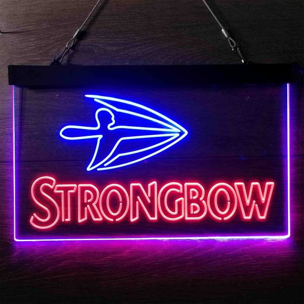 Strongbow Logo Dual LED Neon Light Sign